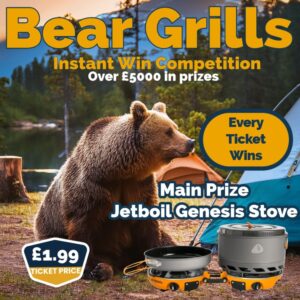 🔥🐻 Bear Grills Instant Win Competition 🍔🎉