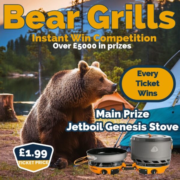 🔥🐻 Bear Grills Instant Win Competition 🍔🎉
