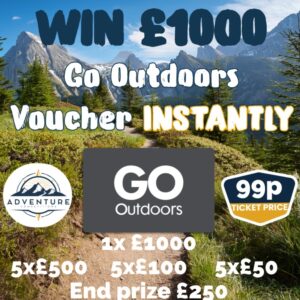 🎉 Win £1000 in Go Outdoors Vouchers INSTANTLY
