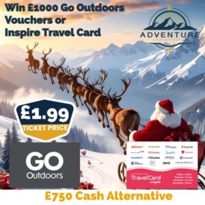 Win a £1000 Go Outdoors or Inspire Travel Vouchers