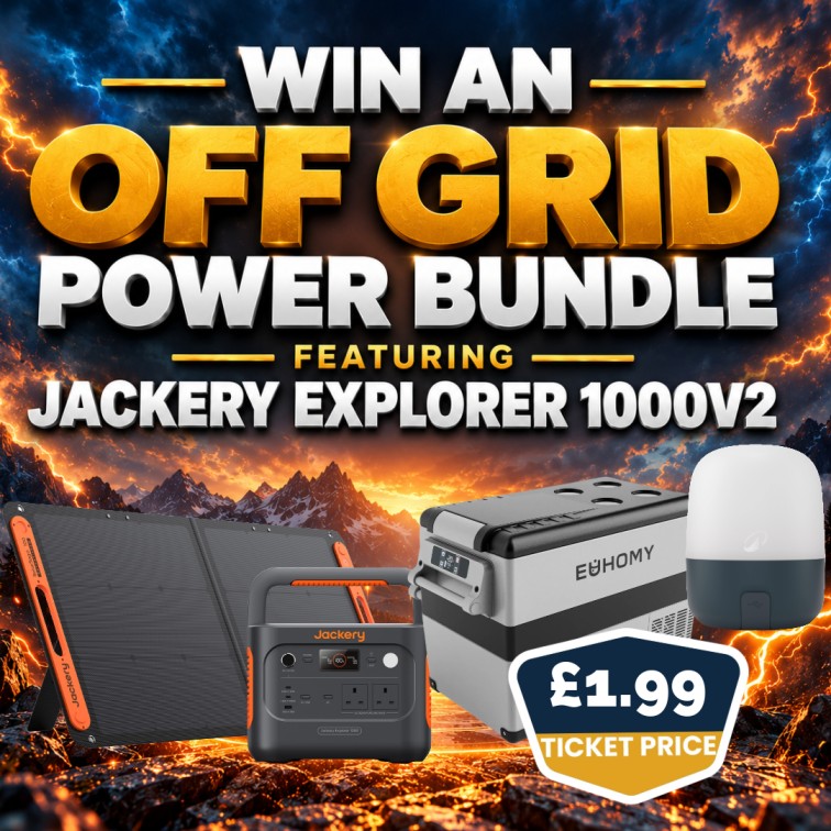 Win an Off Grid Power Bundle (Featuring Jackery Explorer 1000V2)
